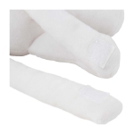 Couverture pour enfants fixée à une peluche lapin blanc Rabbit couleur blanc deuxième vue