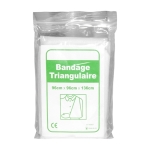 Trousse de secours en polyester avec accessoires de base Prevent couleur blanc quatrième vue