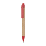 Stylo éco personnalisable avec corps en carton Encre bleue Liberty couleur rouge première vue