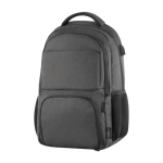 Sac à dos de conférence multipoches avec rembourrage en RPET Proofed couleur gris première vue