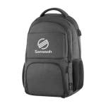 Sac à dos de conférence multipoches avec rembourrage en RPET Proofed couleur gris cinquième vue