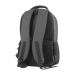 Sac à dos de conférence multipoches avec rembourrage en RPET Proofed couleur gris vue détaillée