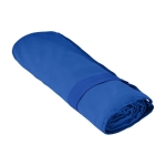 Serviette avec élastique pour un pliage facile Microfibre RPET couleur bleu première vue
