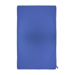 Serviette avec élastique pour un pliage facile Microfibre RPET couleur bleu troisième vue