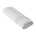 Serviette avec élastique pour un pliage facile Microfibre RPET couleur blanc première vue