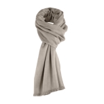 Châle en acrylique avec finition douce, franges courtes Foulard Wind couleur beige première vue