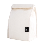 Sac à goûter publicitaire en rPET avec fermeture velcro Sandwich L couleur beige première vue