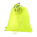 Sac à cordons pour enfant personnalisé polyester en forme d'animal couleur vert lime première vue