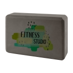 Brique en caoutchouc pour le yoga et autres exercices à offrir Vinyasa couleur gris troisième vue