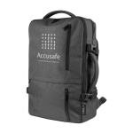 Sac à dos et sacoche 2 en 1 RPET avec finition imperméable Wallstreet couleur gris vue détail 4