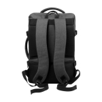 Sac à dos et sacoche 2 en 1 RPET avec finition imperméable Wallstreet couleur gris vue détail 7