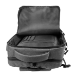 Sac à dos et sacoche 2 en 1 RPET avec finition imperméable Wallstreet couleur gris deuxième vue