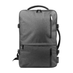 Sac à dos et sacoche 2 en 1 RPET avec finition imperméable Wallstreet couleur gris vue détail 2
