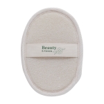 Éponge exfoliante en coton avec élastique pour la maintenir Crin couleur blanc troisième vue