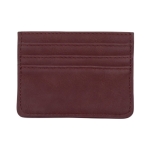 Porte-cartes en similicuir avec 3 poches et protection RFID Pocket couleur bordeaux première vue