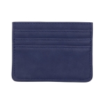 Porte-cartes en similicuir avec 3 poches et protection RFID Pocket couleur bleu première vue