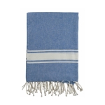 Serviette paréo de différentes couleurs avec décoration Pareo Maui couleur bleu quatrième vue