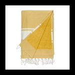 Serviette paréo de différentes couleurs avec décoration Pareo Maui couleur jaune première vue