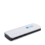 Batterie externe avec logo avec 3 sorties USB 10.000 mAh USB Load avec zone d'impression