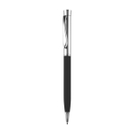 Stylo personnalisés en aluminium avec corps laqué à l'encre bleue Lake couleur noir quatrième vue