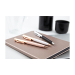 Stylo personnalisés en aluminium avec corps laqué à l'encre bleue Lake première vue