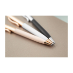 Stylo personnalisés en aluminium avec corps laqué à l'encre bleue Lake troisième vue