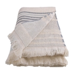 Serviette publicitaire avec logo en coton 340 g/m2 Holidays couleur bleu deuxième vue