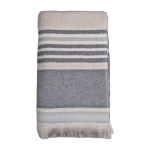 Serviette publicitaire avec logo en coton 340 g/m2 Holidays couleur bleu quatrième vue