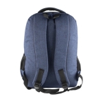 Sac à dos en polyester RPET avec sortie USB multiples poches Meeting couleur bleu vue détail 6
