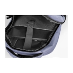 Sac à dos en polyester RPET avec sortie USB multiples poches Meeting couleur bleu cinquième vue