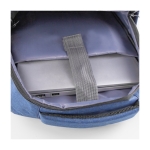 Sac à dos pour ordinateur avec USB et sangle pour valise BusinessPro couleur bleu quatrième vue