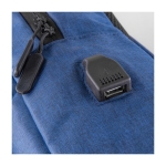 Sac à dos pour ordinateur avec USB et sangle pour valise BusinessPro couleur bleu cinquième vue