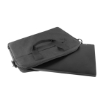 Sacoche pour PC 15” recyclée avec poignées et bandoulière BusinessPro couleur gris foncé vue détaillée