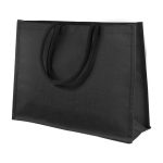 Sacs en jute avec poignées renforcées en coton Resistent Black couleur noir troisième vue