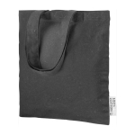 Sac événementiel en coton avec poignées de 30 cm 120 g/m2 Tote Small couleur noir quatrième vue