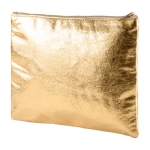 Trousse de toilette imprimée en cuir synthétique doré Sparkle couleur doré première vue