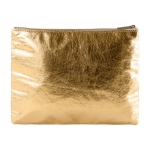 Trousse de toilette imprimée en cuir synthétique doré Sparkle couleur doré deuxième vue