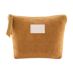 Trousse de toilette publicitaire avec finition velours 325 g/m² Fluffy couleur orange sixième vue