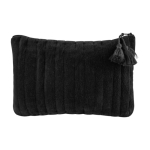 Trousse de toilette en velours à coutures verticales 325 g/m² Velvet couleur noir première vue