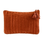 Trousse de toilette en velours à coutures verticales 325 g/m² Velvet couleur orange première vue
