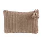 Trousse de toilette en velours à coutures verticales 325 g/m² Velvet couleur taupe première vue