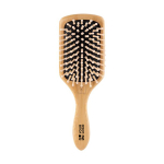 Brosse à cheveux personnalisée en bambou avec le logo Black couleur naturel avec zone d'impression