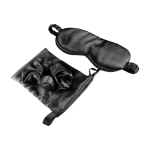 Pochette personnalisée en tissu satinée pour emballage Small Satin couleur noir première vue