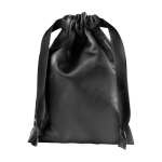 Pochette personnalisée en tissu satinée pour emballage Small Satin couleur noir cinquième vue