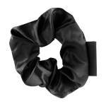 Chouchou en satin à offrir aux clients avec votre logo Satin couleur noir première vue