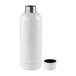 Gourde en acier au design impeccable avec logo 750 ml Routine couleur blanc deuxième vue