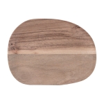 Plateau décoratif ovale promotionnel en bois d'acacia Rings couleur naturel deuxième vue