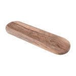 Plateau allongé en bois d'acacia aux bords arrondis Apéritif couleur naturel première vue