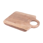 Solide planche à découper en bois d'acacia avec bords arrondis Snack couleur naturel première vue
