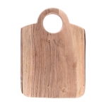 Solide planche à découper en bois d'acacia avec bords arrondis Snack couleur naturel deuxième vue